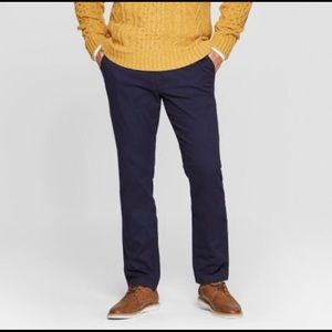 NWT-slim fit navy blue chino pants, Goodfellow & Co brand, size 32W x 34L